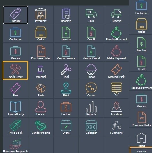 Creating a work order